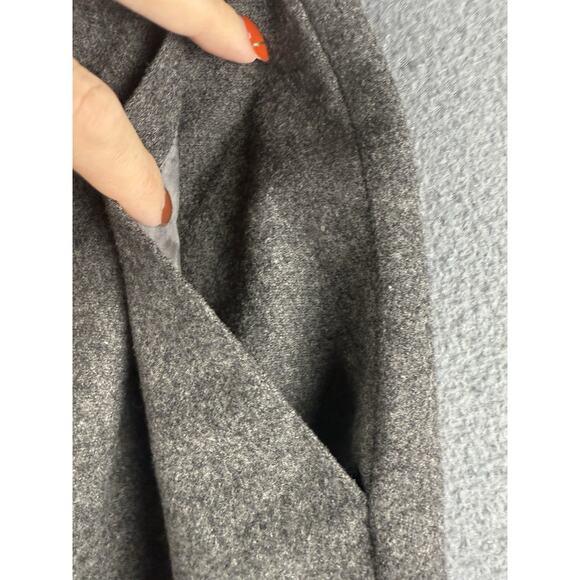 VTG JAEGER DARK GRAY PURE NEW WOOL Pockets STRAIGHT/PENCIL SKIRT Sz XL - Picture 4 of 7